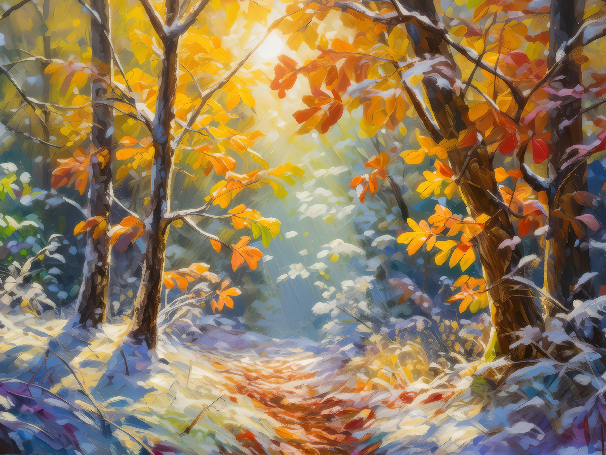 Painting: Early Winter’s Frosty Touch