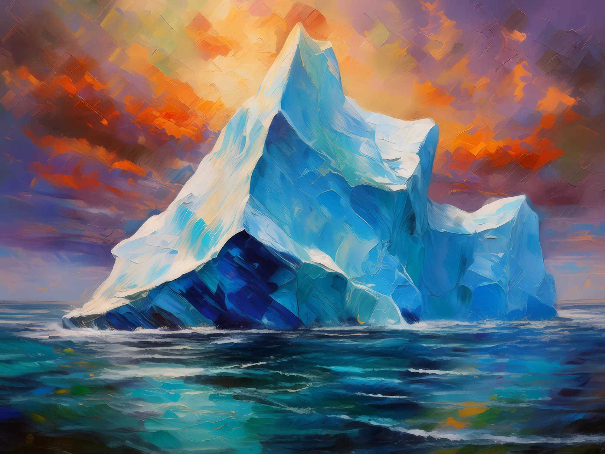 Painting: Majestic Iceberg Drift