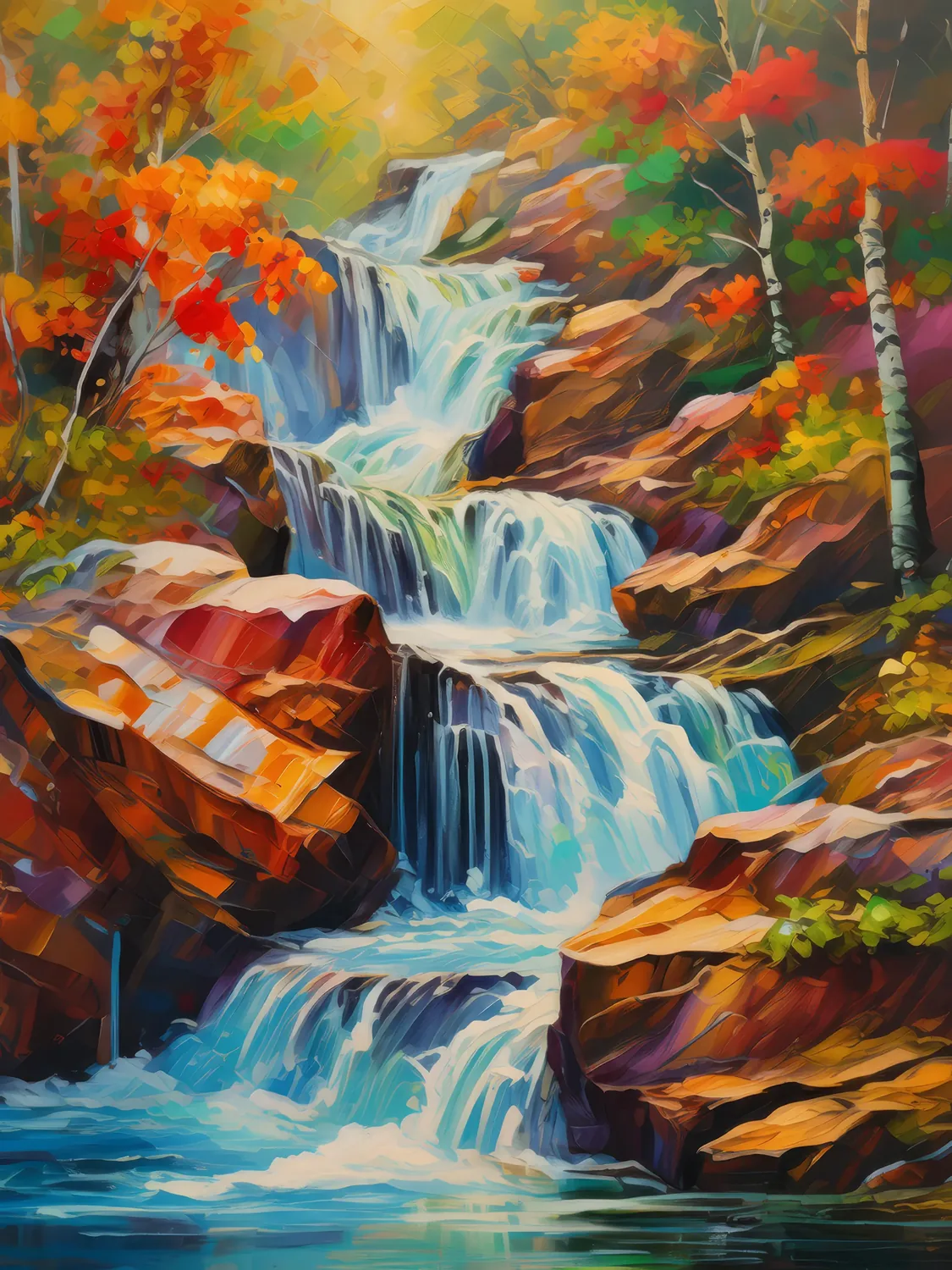 Painting: Crag Waterfall Waltz