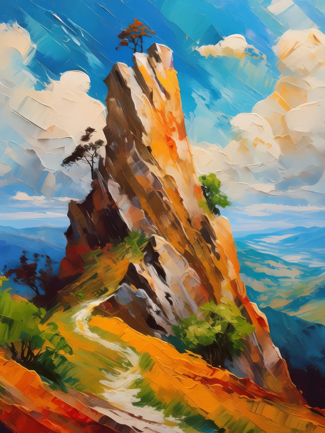 Painting: Craggy Kingdom’s Regal Crown