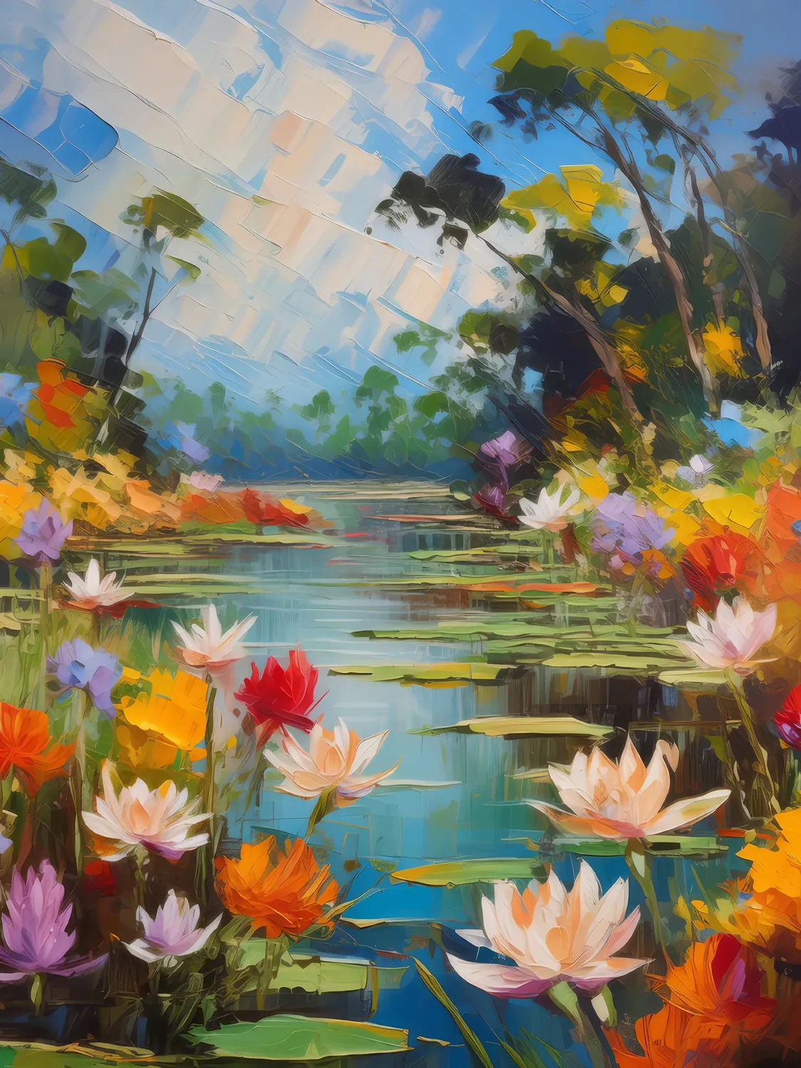 Painting: Delta Flora in Bloom