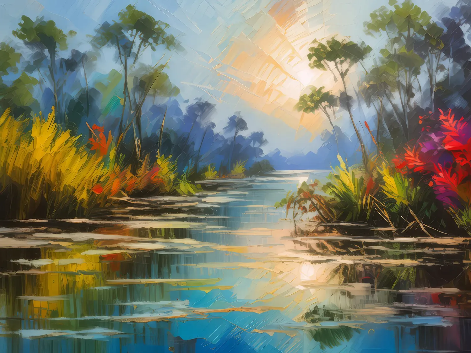 Painting: Delta’s Morning Harmony
