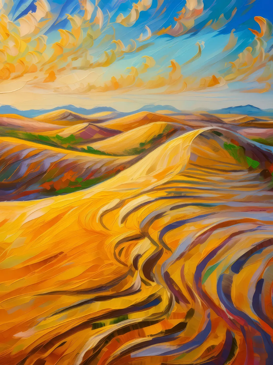 Painting: Desert Sand Patterns