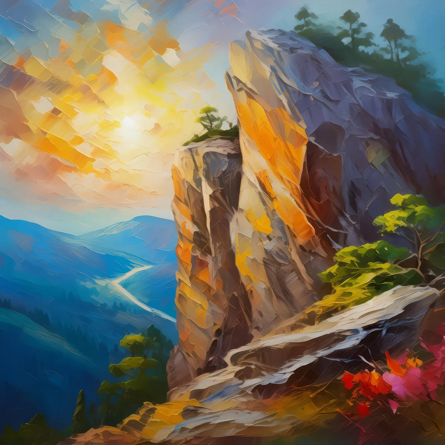 Painting: Ephemeral Engravings on Eternal Crag