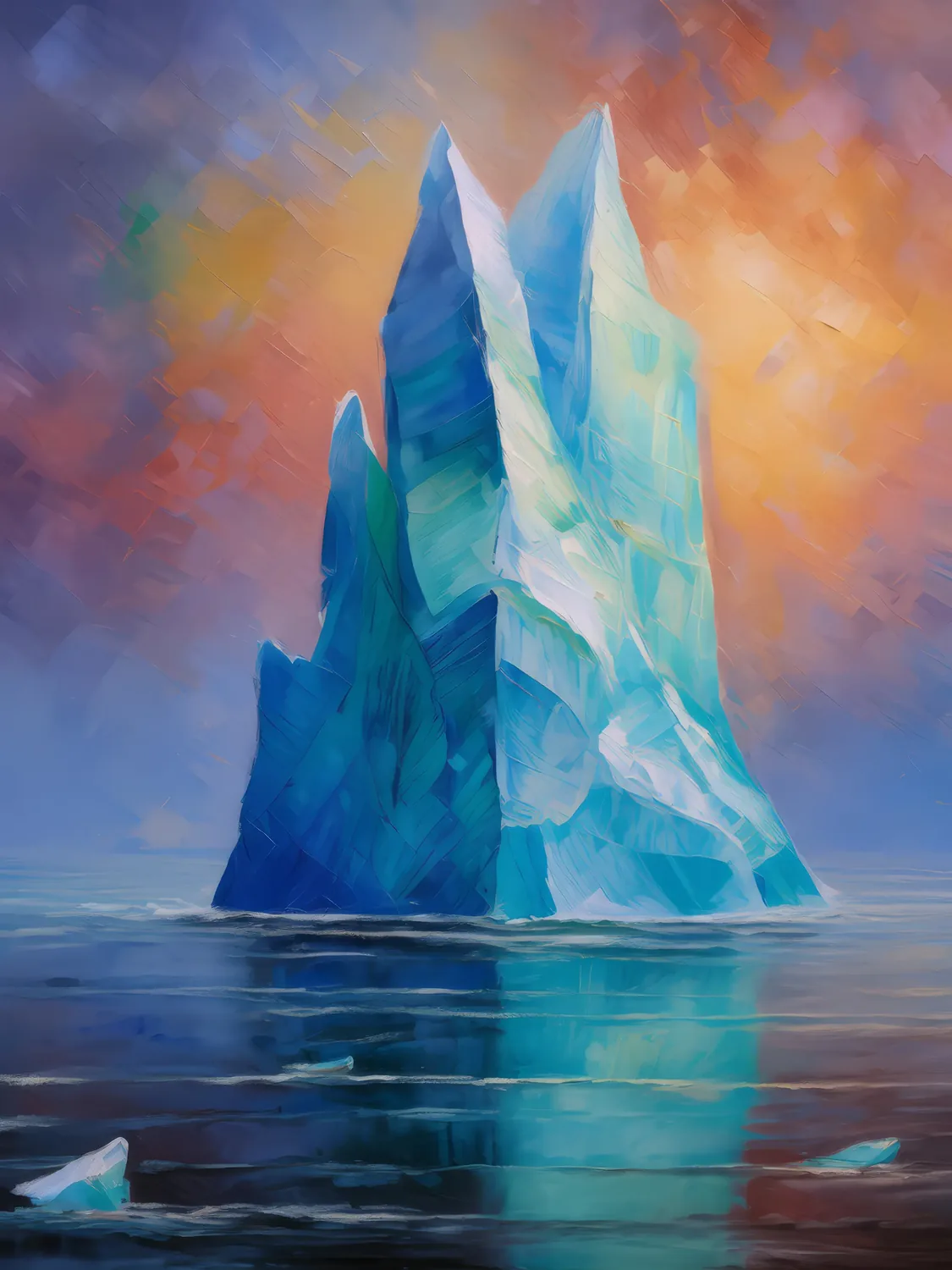 Painting: Iceberg Looming Large