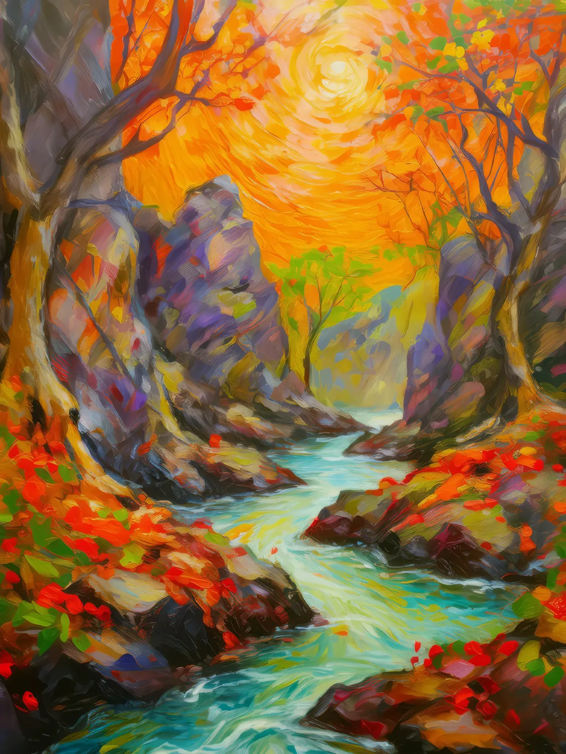 Painting: Lava Cave Grotto