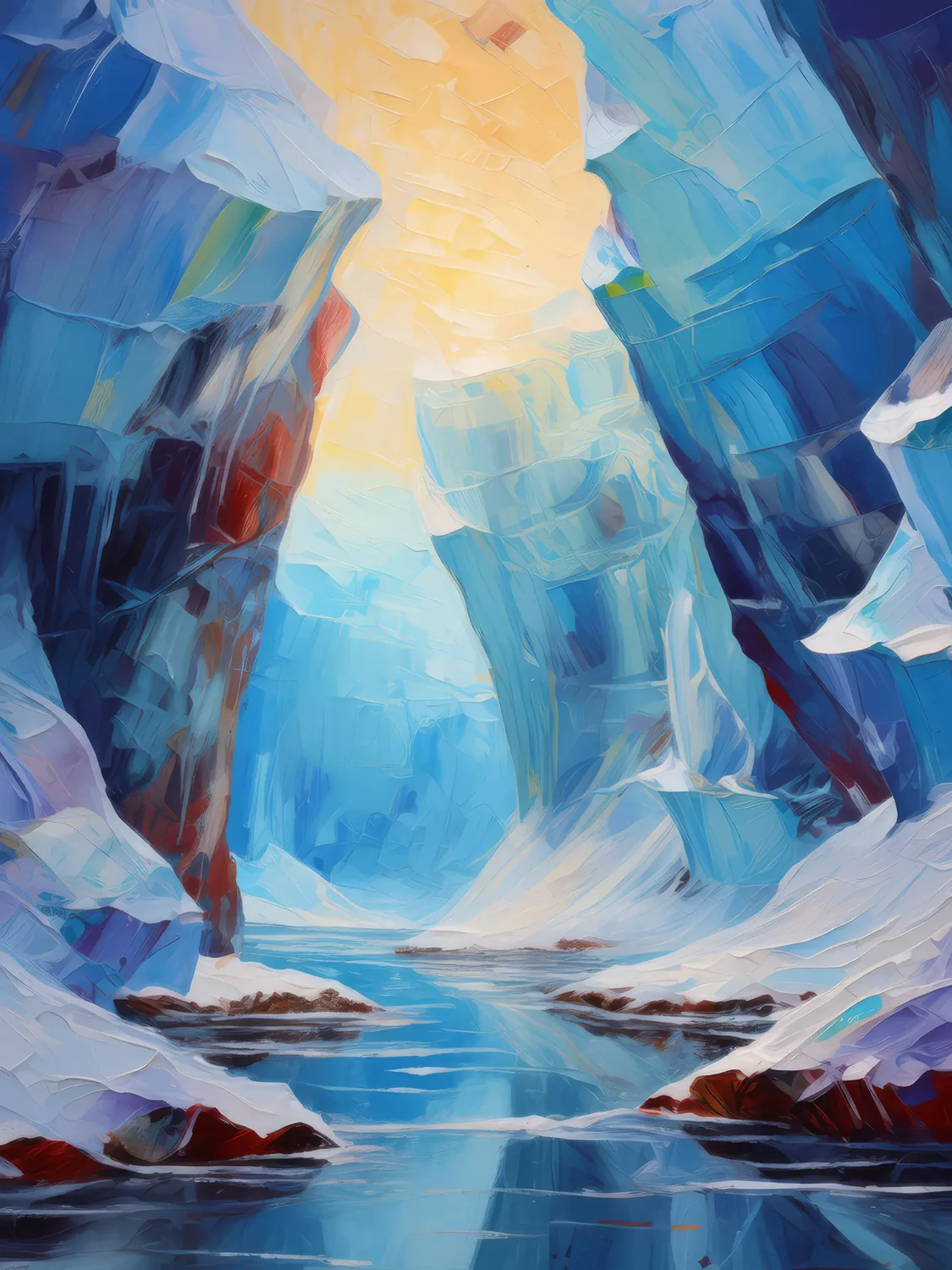 Painting: Polar Ice Caverns