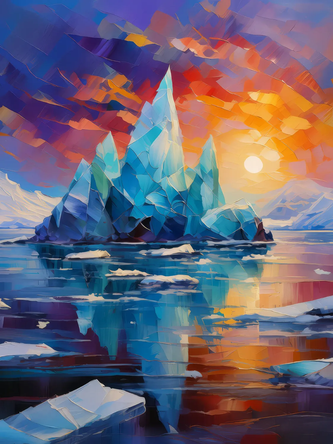 Painting: Polar Ice Crystals