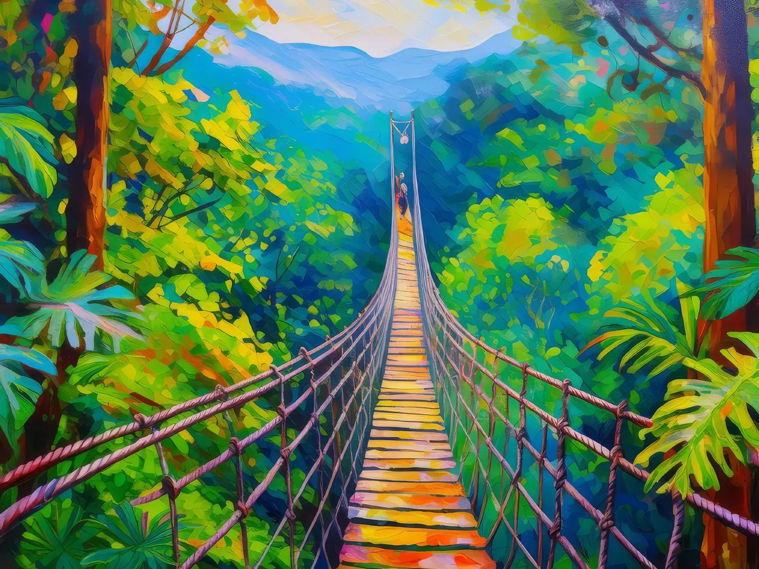 Painting: Rainforest Canopy Adventure