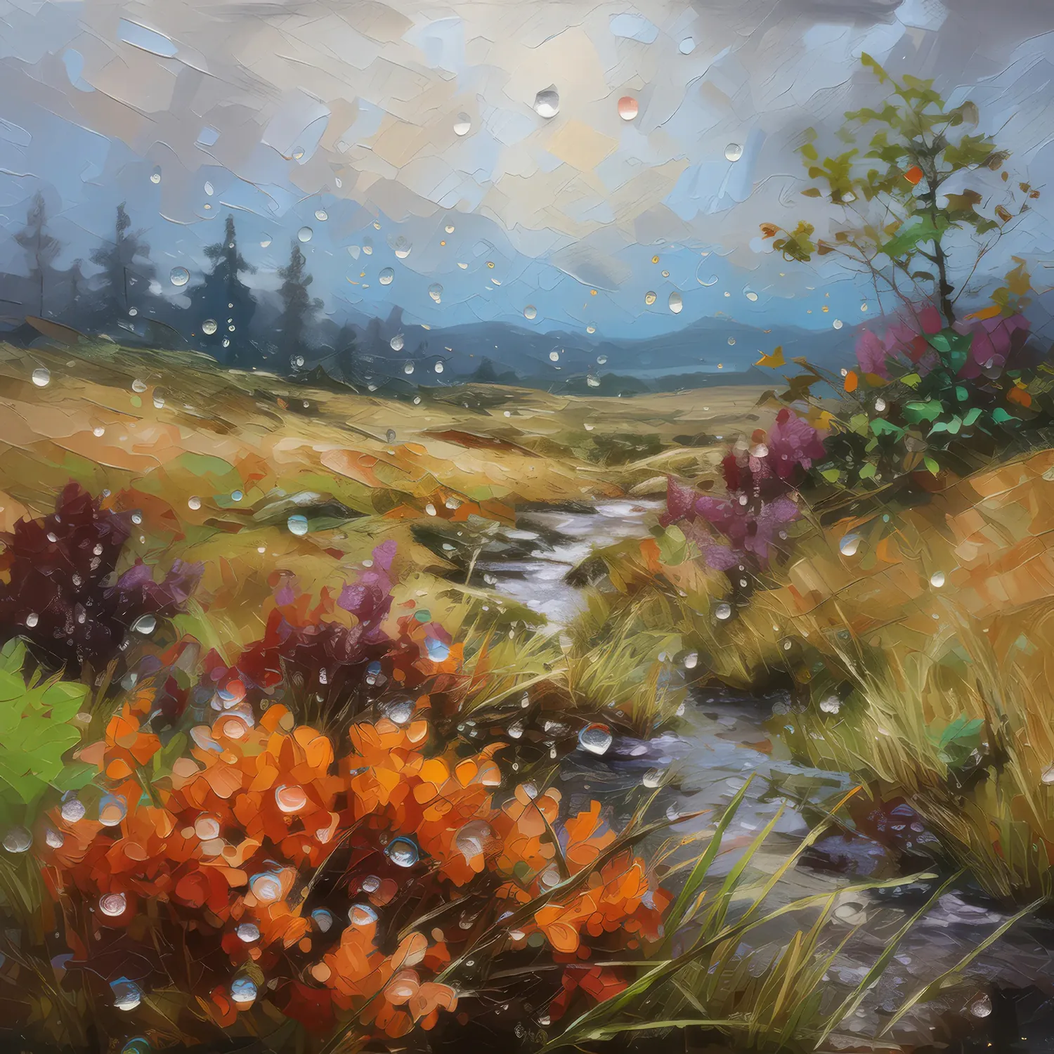 Painting: Rainy Afternoon on Moor