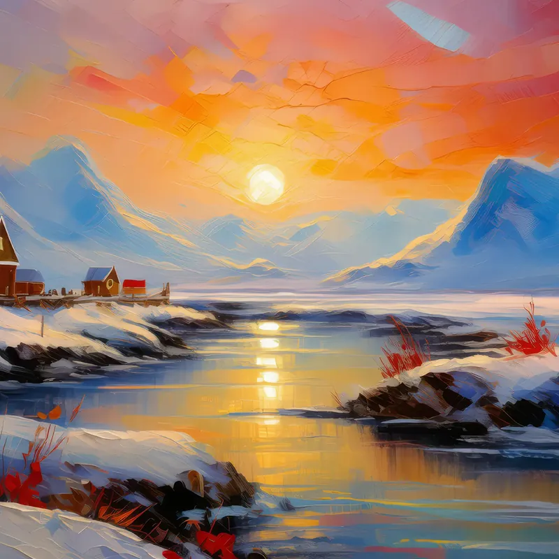 Painting: Arctic Desert’s Quiet Morning