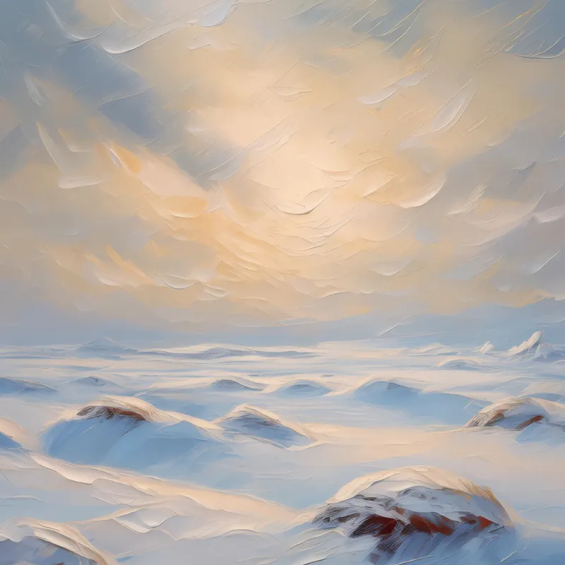 Painting: Arctic Frozen Tundra
