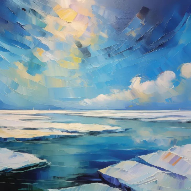 Painting: Arctic Icefield Vista