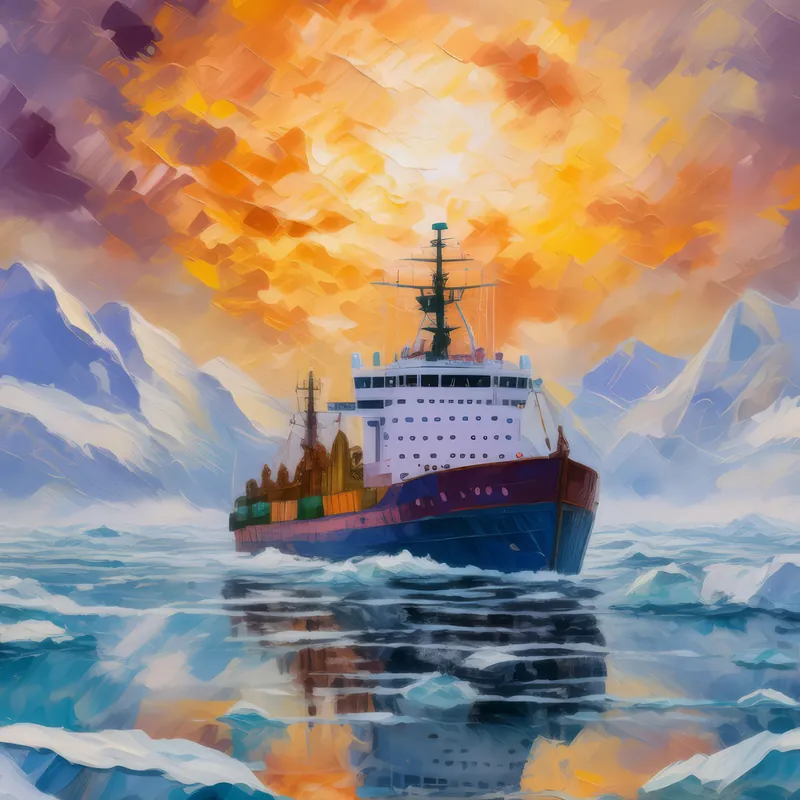 Painting: Arctic Research Ship