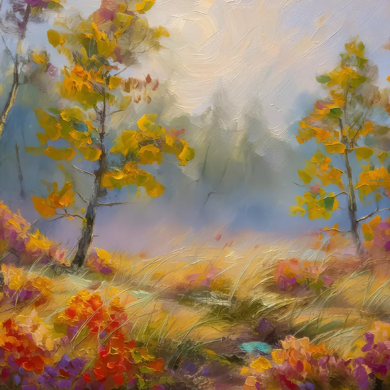Painting: Autumn Mist Across Moor