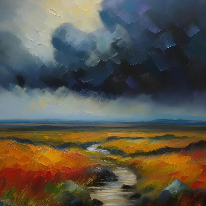 Painting: Clouds Gather Over Moor