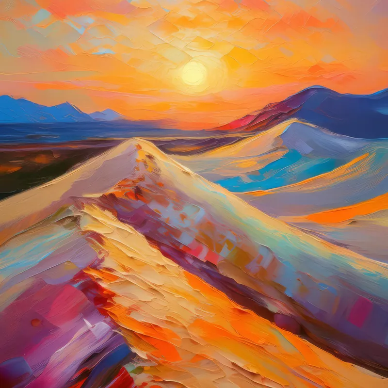 Painting: Colorful Sand Dunes