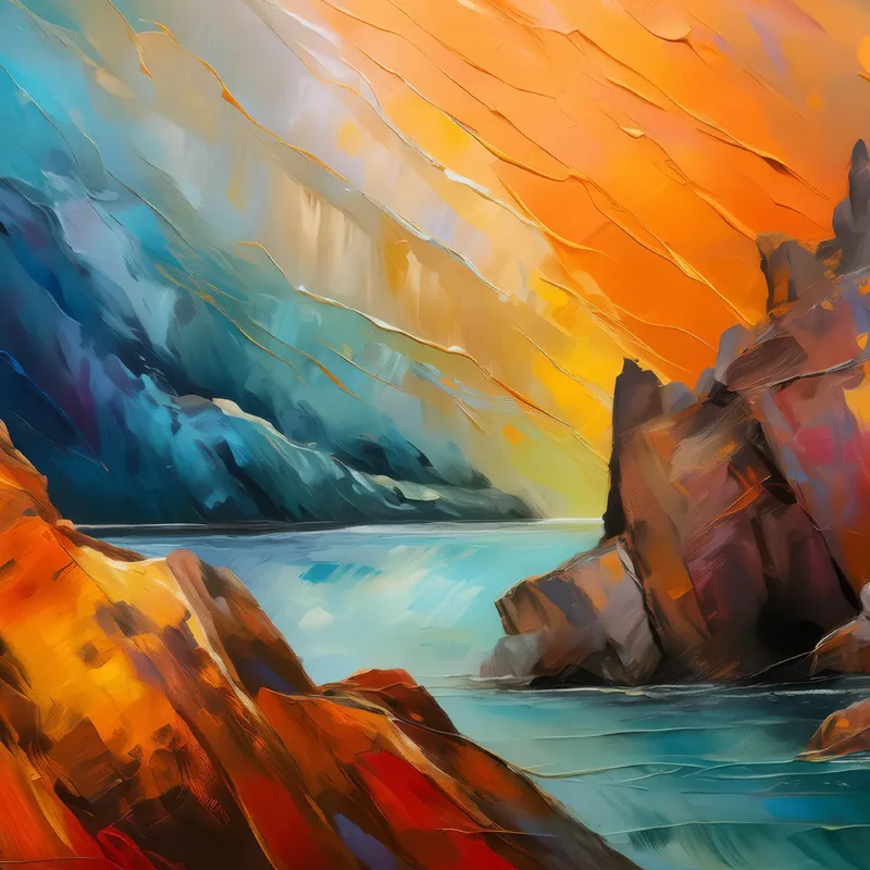 Painting: Crag Abstract Pattern