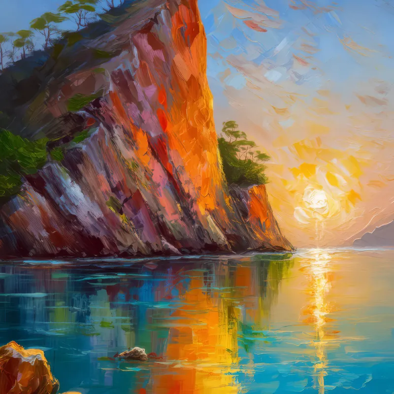 Painting: Crag Reflection Revelation