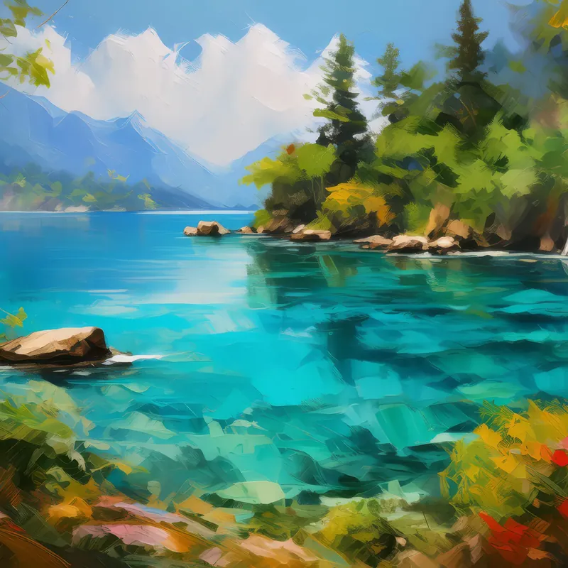 Painting: Crystal Blue Lagoon