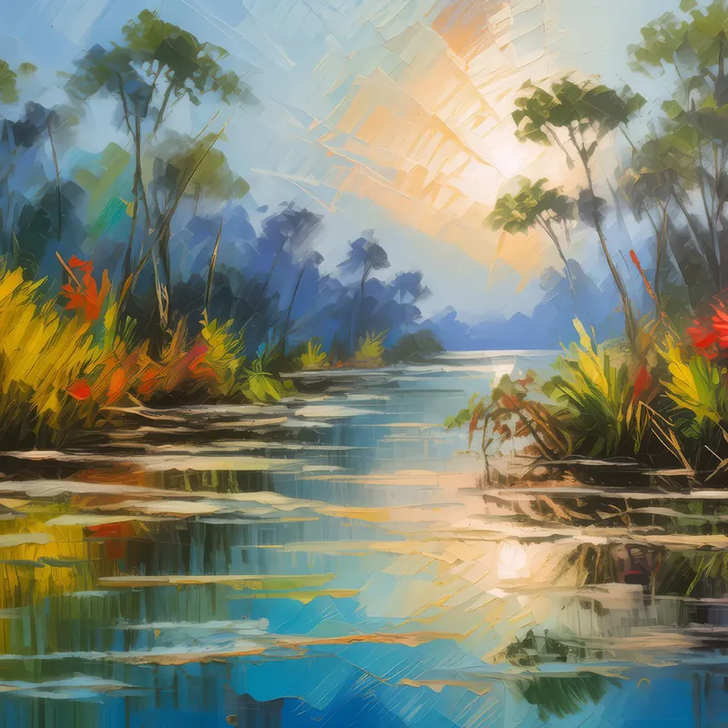 Painting: Delta’s Morning Harmony