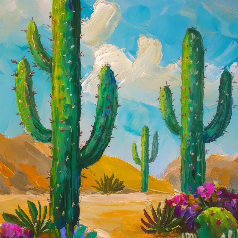 Painting: Desert Cactus