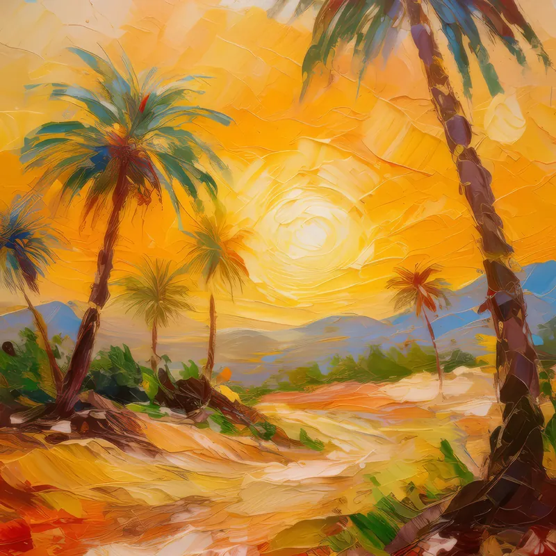 Painting: Desert Sunset Splendor