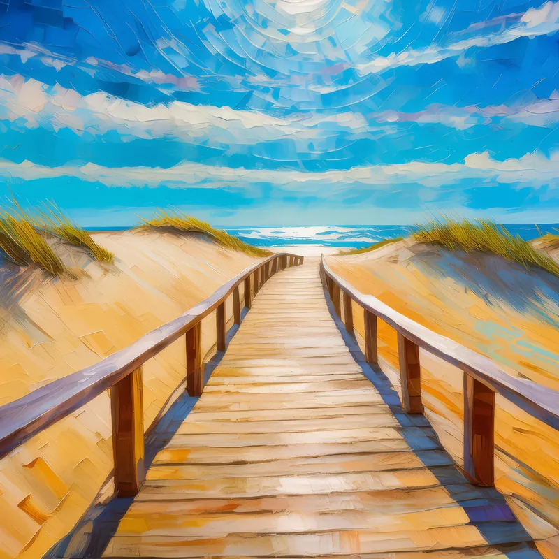 Painting: Dune Boardwalk