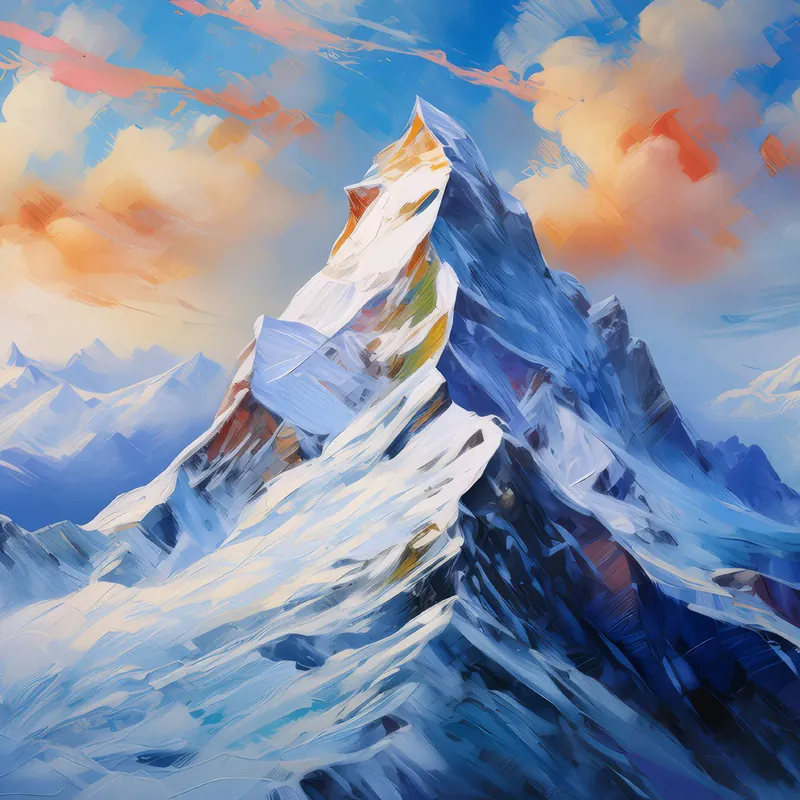 Painting: Frosty Mountain Summit