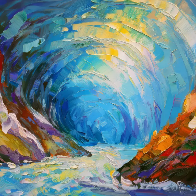 Painting: Glacial Ice Cave