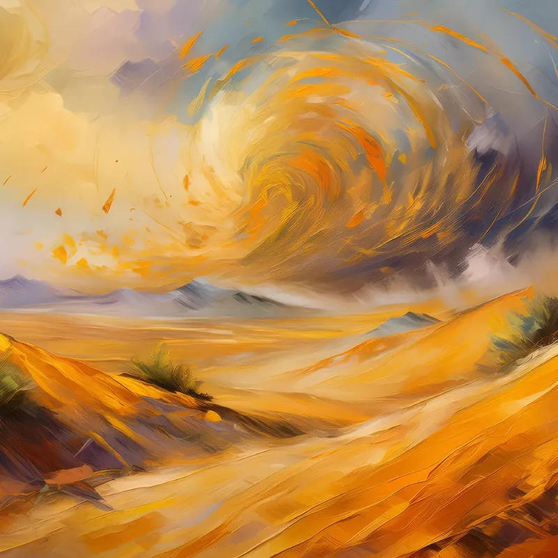Painting: Golden Sandstorm