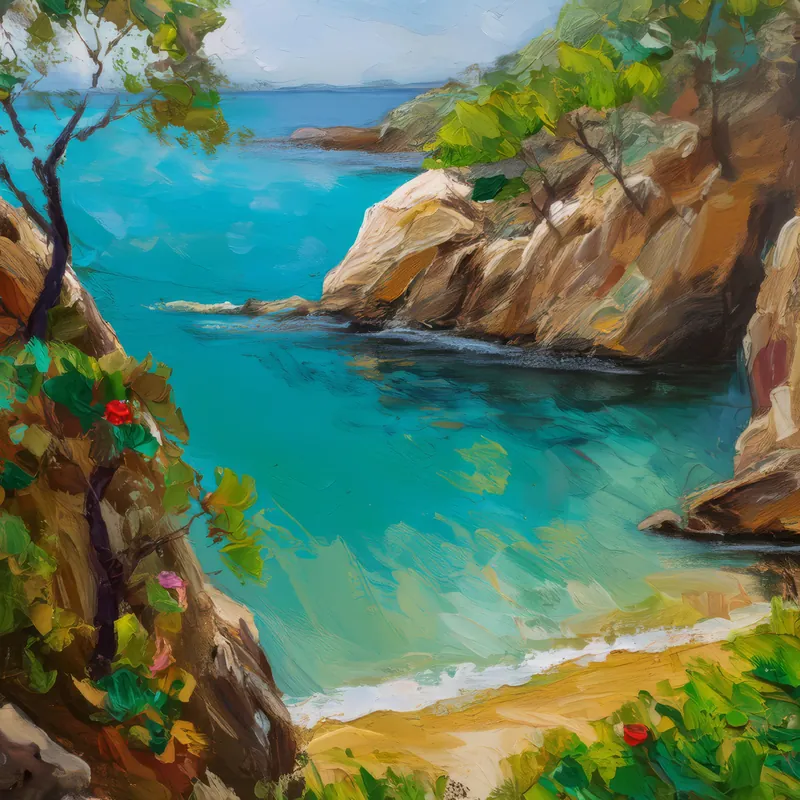 Painting: Hidden Cove Lagoon