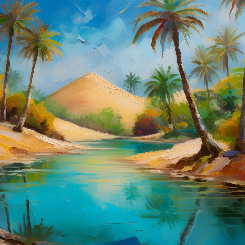 Painting: Hidden Desert Oasis