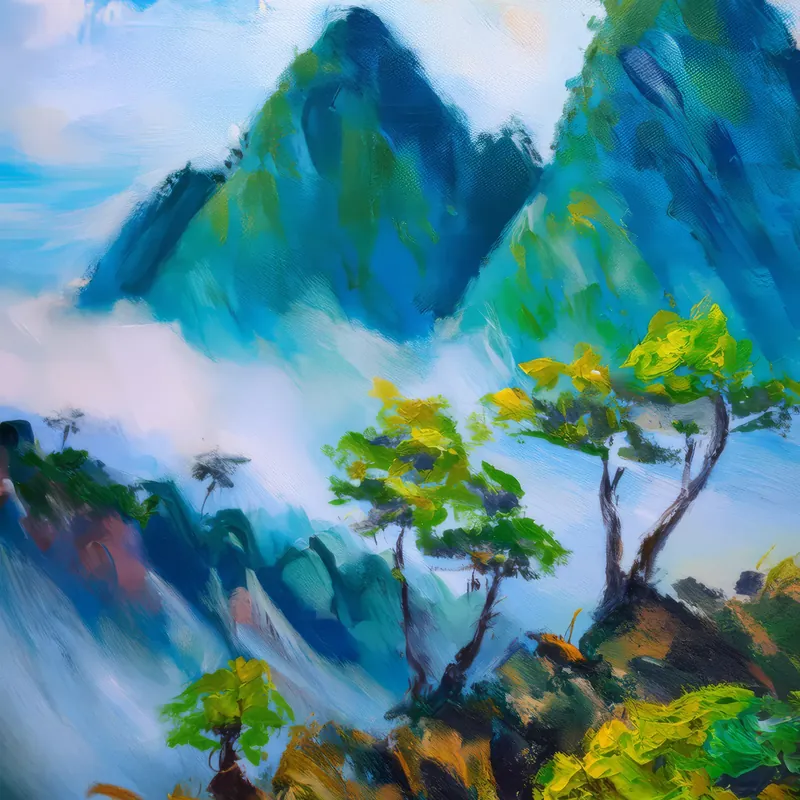 Painting: Mystic Tropical Highlands