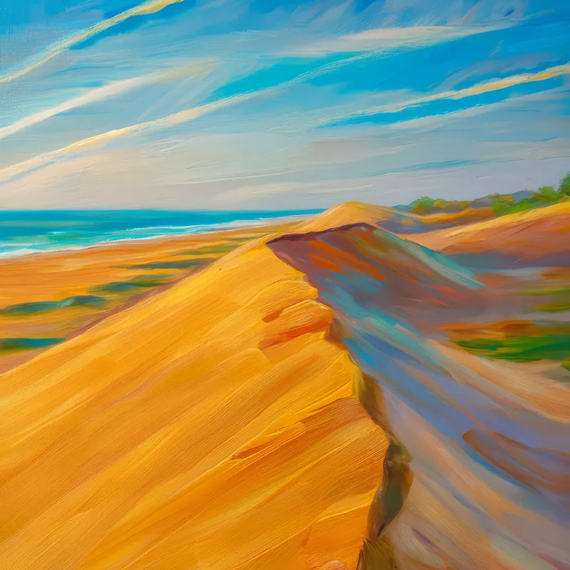 Painting: Ocean Desert Sand Dunes