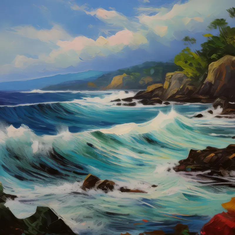 Painting: Ocean Wave Splendor