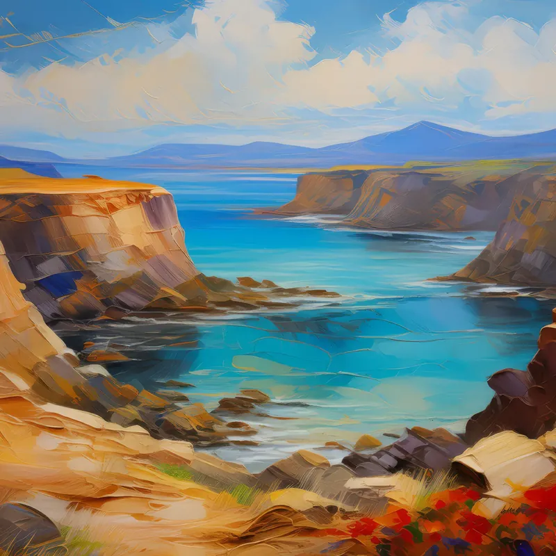 Painting: Plateau Paleo Seabed