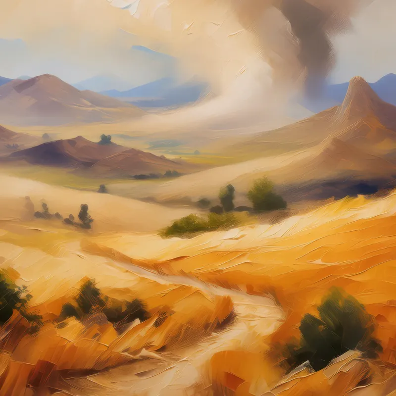 Painting: Plateau Sandstorm