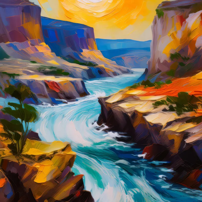 Painting: Plateau Tidal Bore Phenomenon