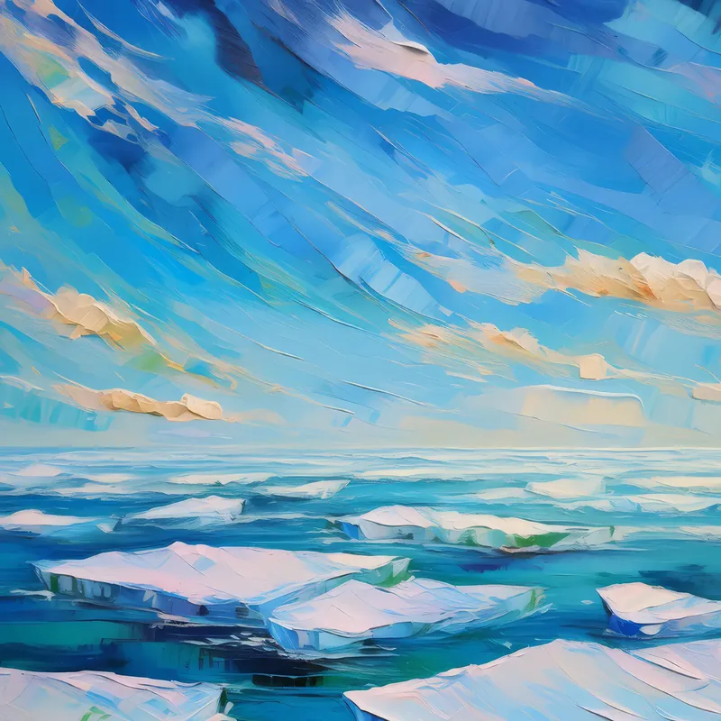 Painting: Polar Ice Sheet