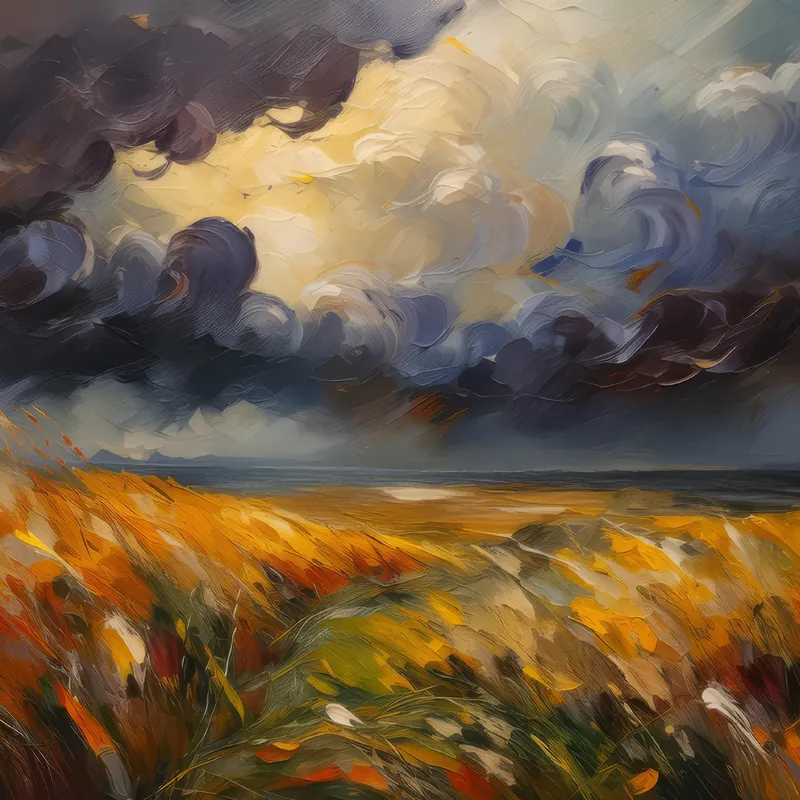Painting: Prairie Storm Clouds