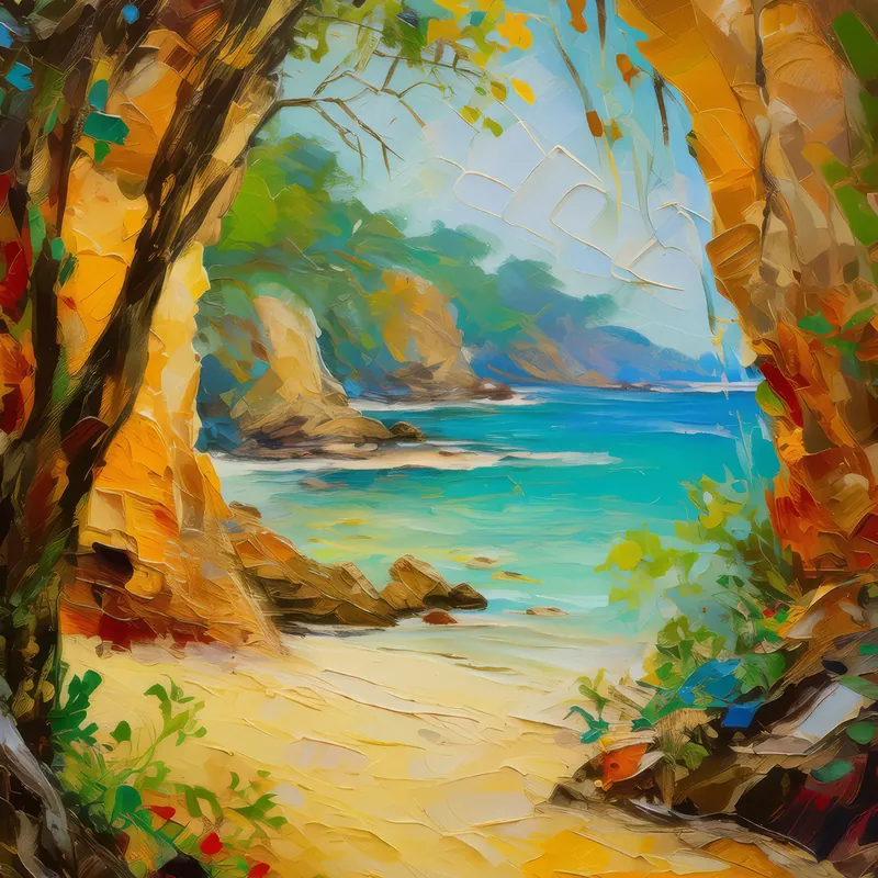 Painting: Secret Beach Grotto
