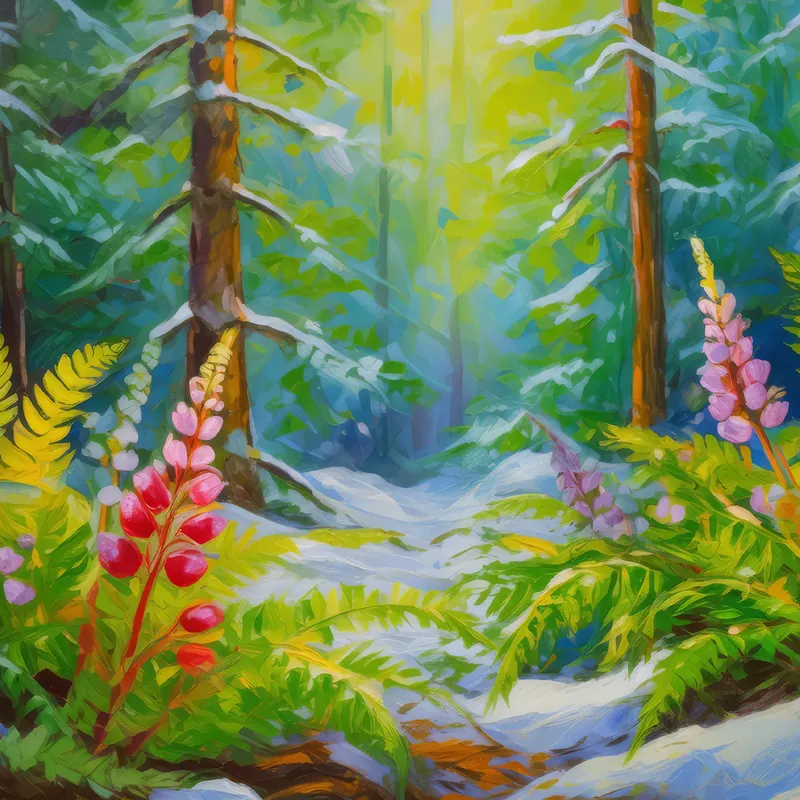 Painting: Spring Renewal in the Jungle