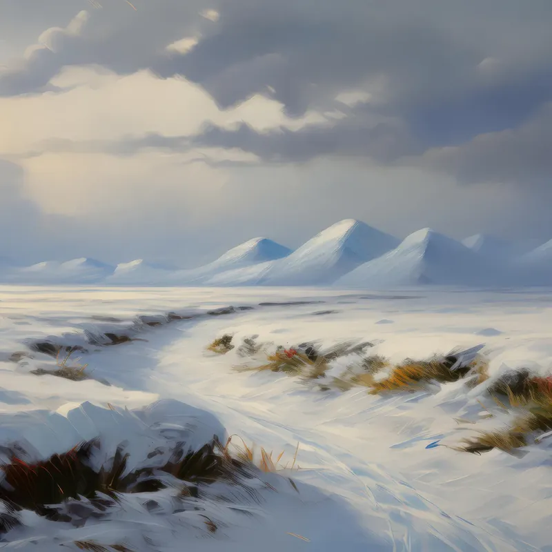 Painting: Stark White Wilderness