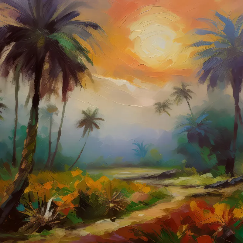 Painting: Steppe Wildfire Smoke