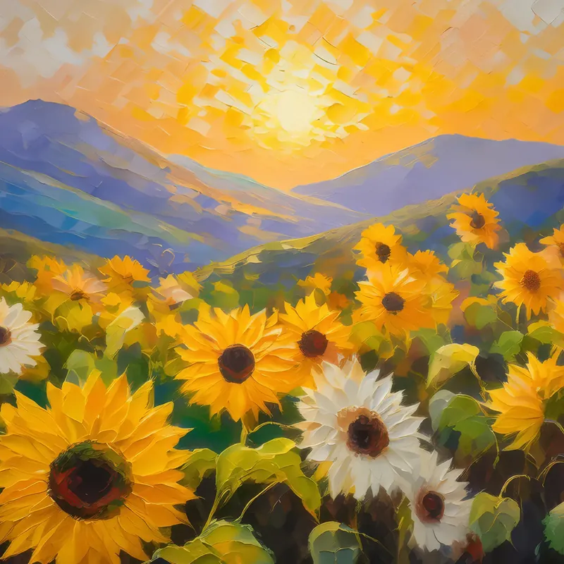 Painting: Sunflower Knoll Sunrise