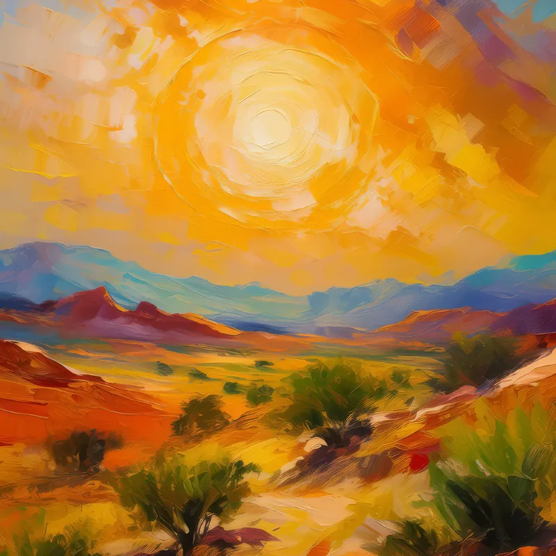 Painting: Sweltering Desert Noon
