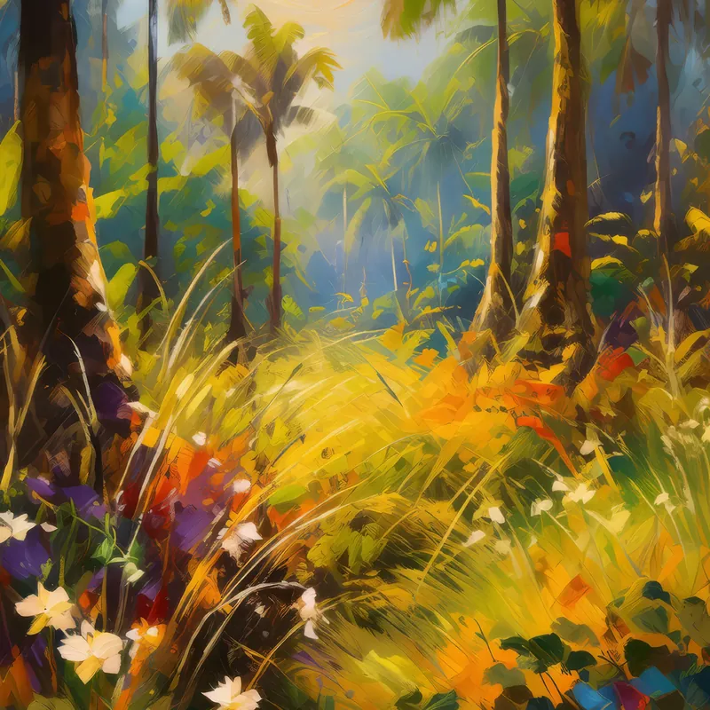 Painting: Tropical Dry Forest Meadow