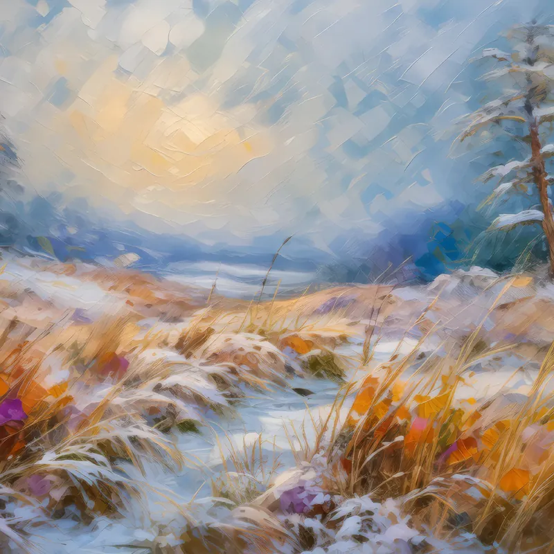 Painting: Winter’s Grip on the Moor